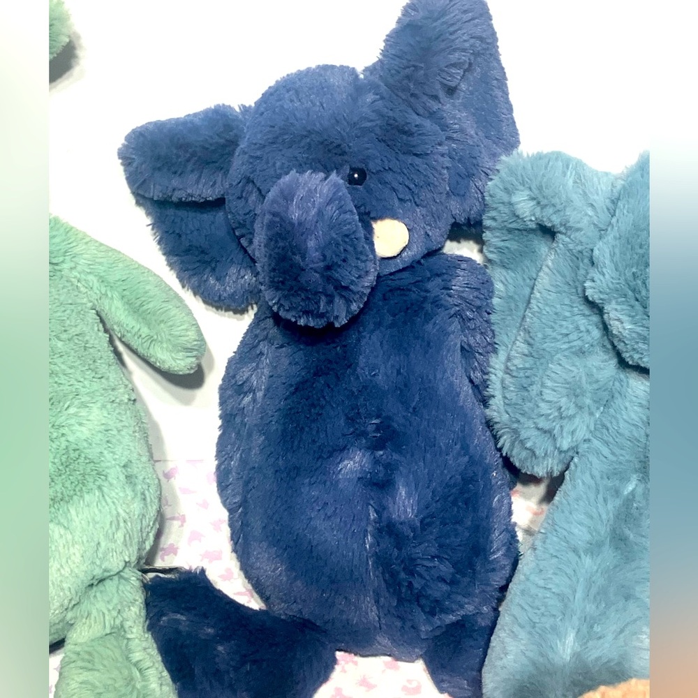 Bashful Blue Jellycat Elephant